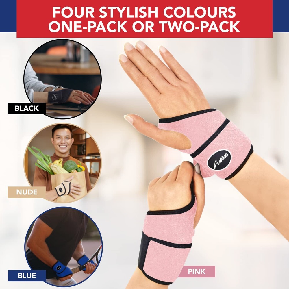 Dr. Arthritis Doctor Developed Comfy Lightweight Wrist Support-Strap-Brace-Ha...