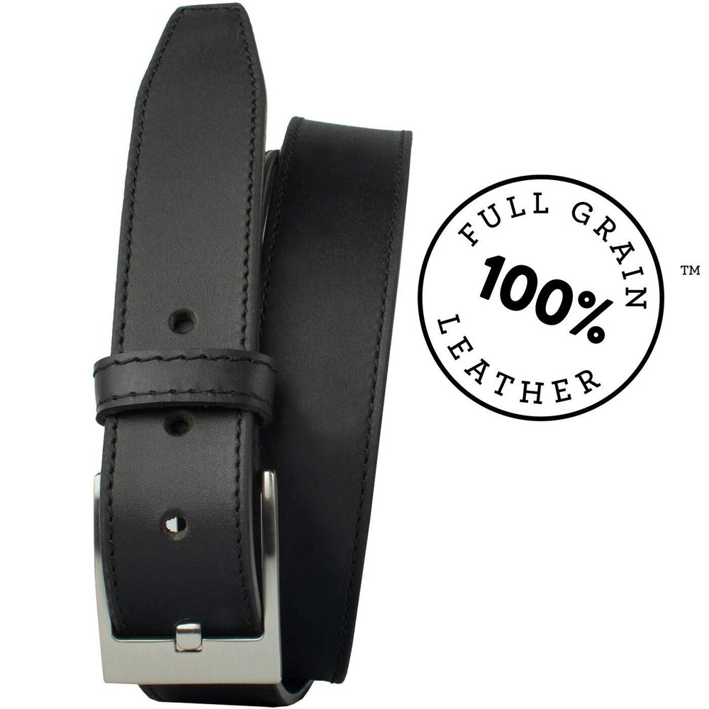 Square Wide Pin Black Belt - 42"