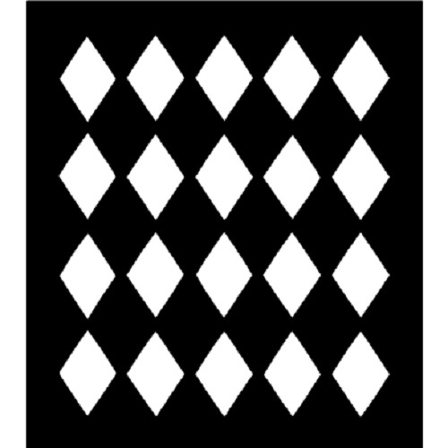 DIAMOND PATTERN Large Stencil Template Airbrush Paint  8" X 9"
