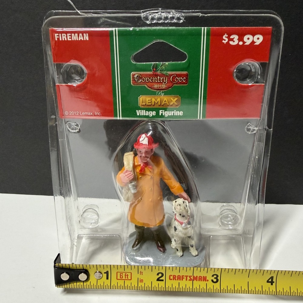 Lemax Coventry Cove Village Figurine Fireman