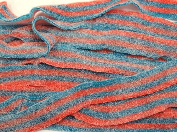 Candy Retailer Sour Candy Belts (2 Lb, Raspberry & Cherry)
