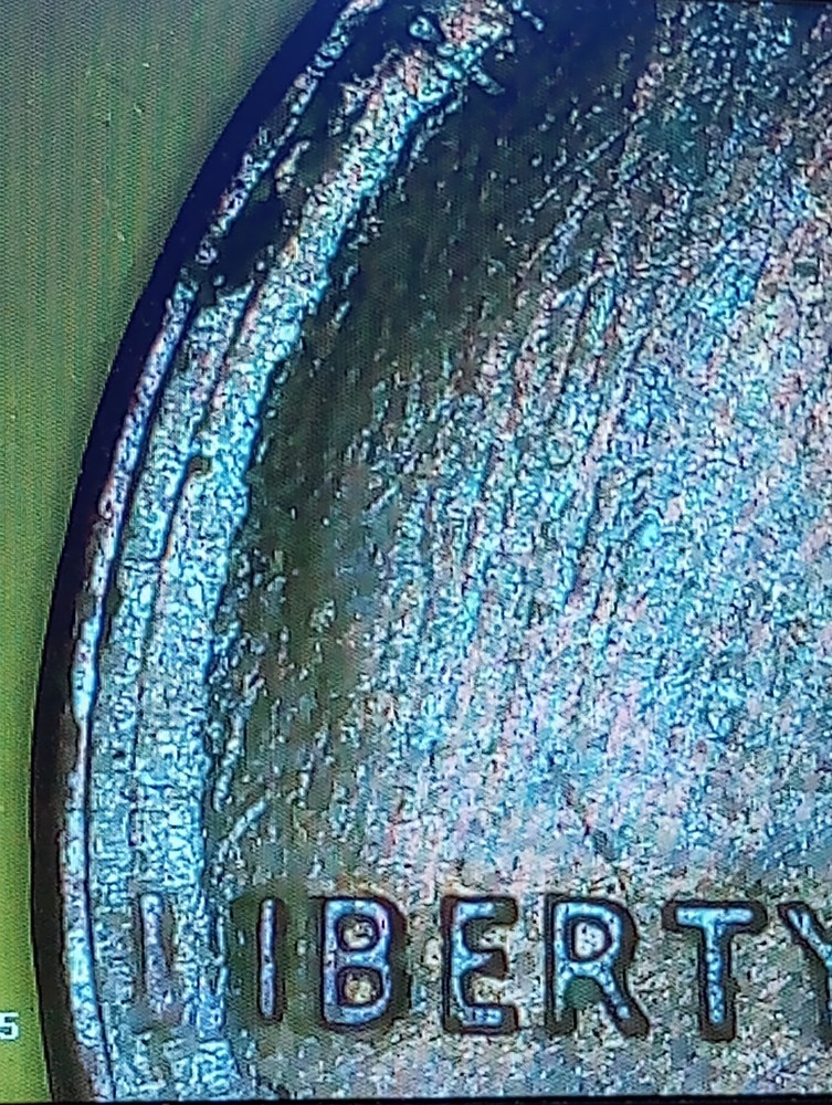 1986 Lincoln Cent Lamination Error #128
