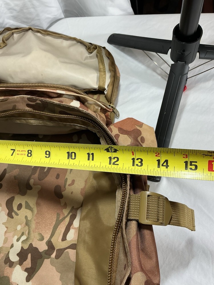 XL Camo Tactical Backpack With Rifle Storage Pouch