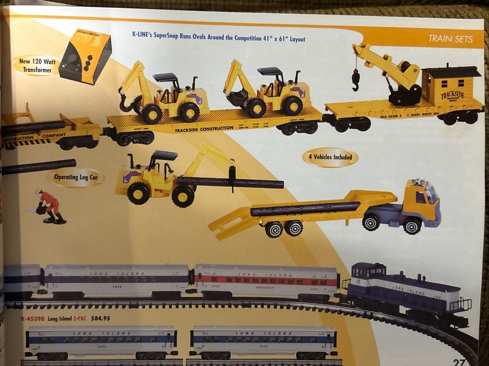 K-Line Model Train Railroad Catalog 2003 First Edition