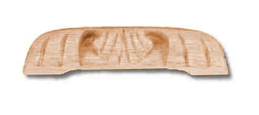 Variable Centers Unfinished Oak Carved Design Pull