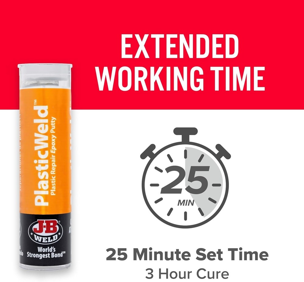 Fast-Setting 2 oz. PlasticWeld Epoxy Putty - Strong, Moldable Adhesive Solution