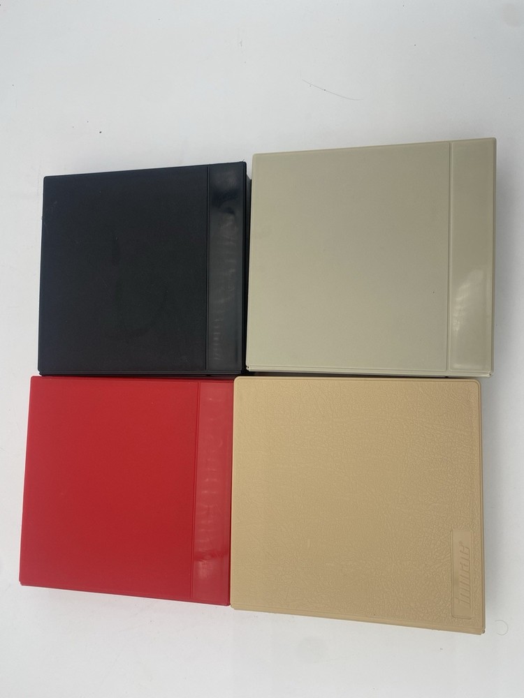 Vintage Gray 5.25 Floppy Disk Storage Case Box PC Computer Disk Holder