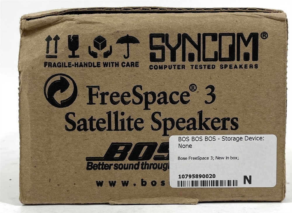 New Bose FreeSpace 3 Satellite Speaker Black