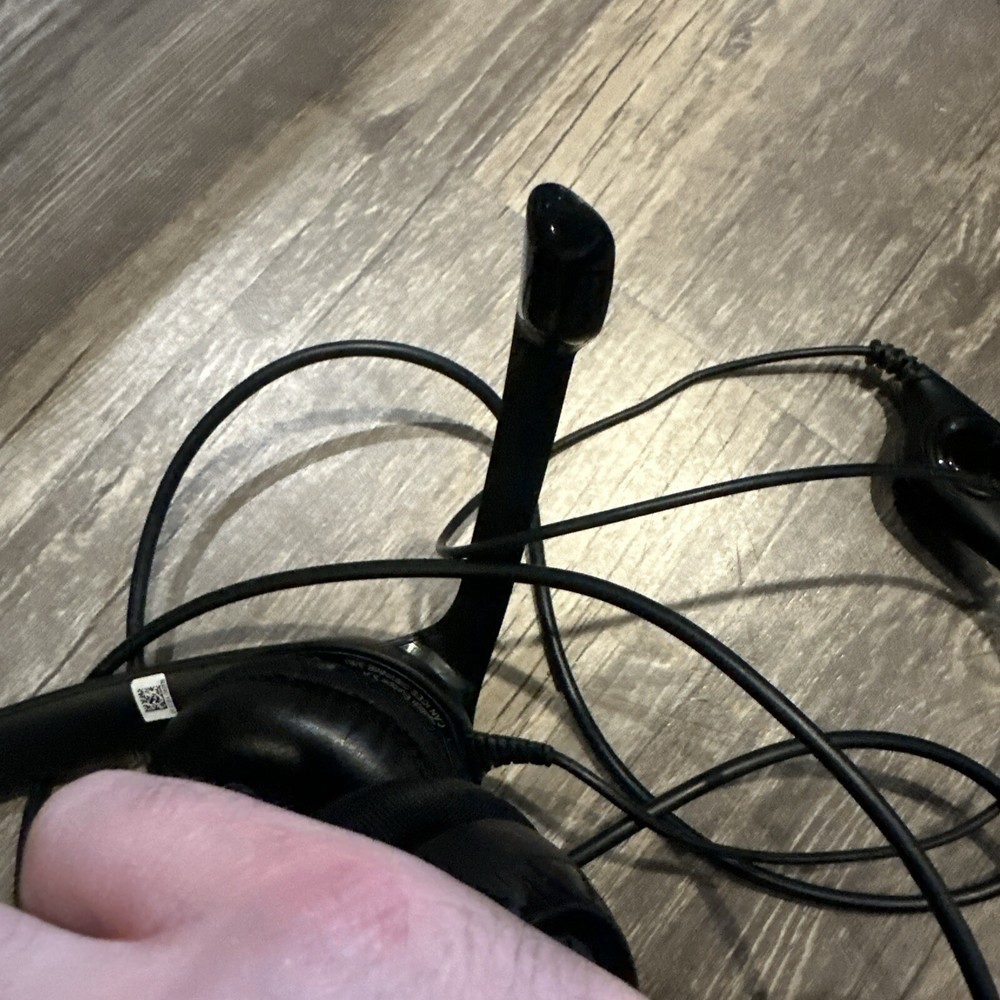 Logitech Logi Headphone Headset Wired Black USB Padded Ears Volume Control