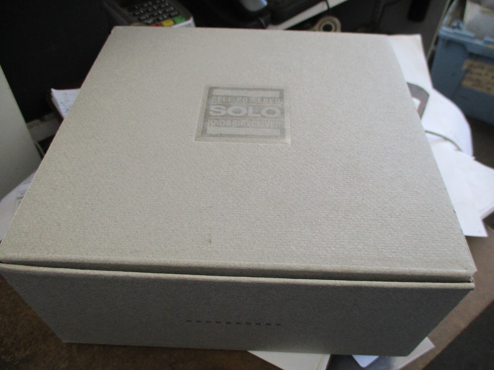 Vintage Solo Self Powered Radar Receiver Detector BOX, BRACKET, BOOK, & CASE