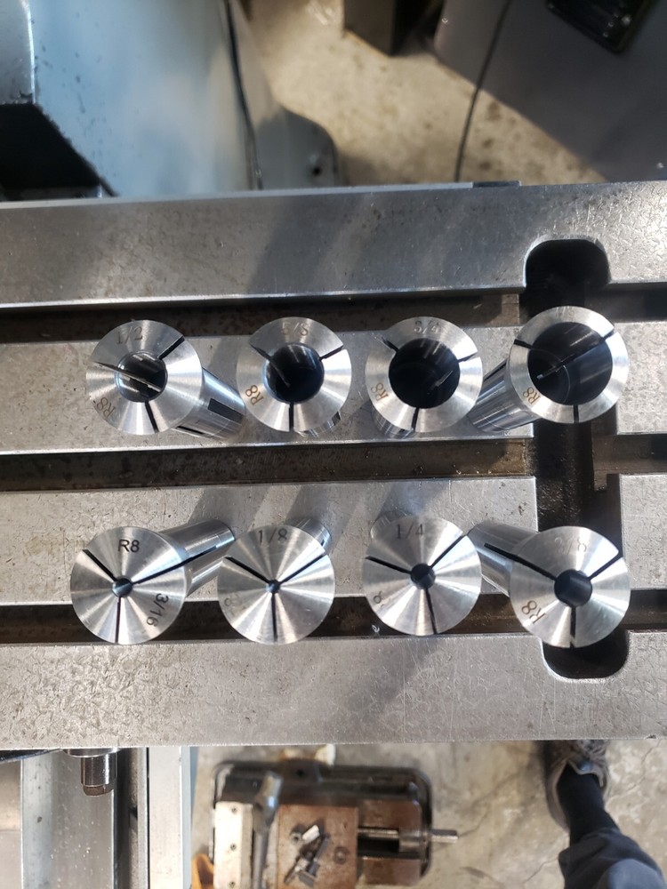 R8 Collet Set New 8pc