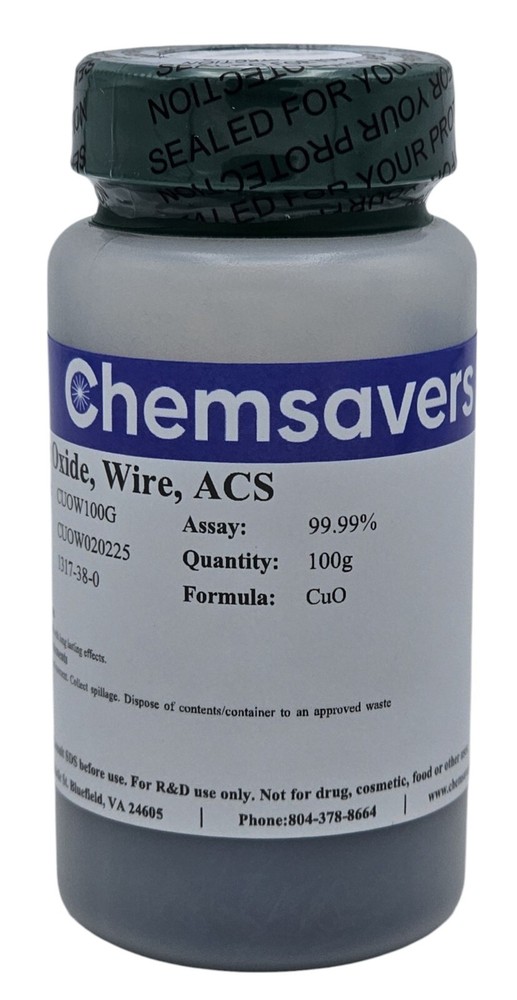 Cupric Oxide, Wire, ACS, 99.99%, 100g