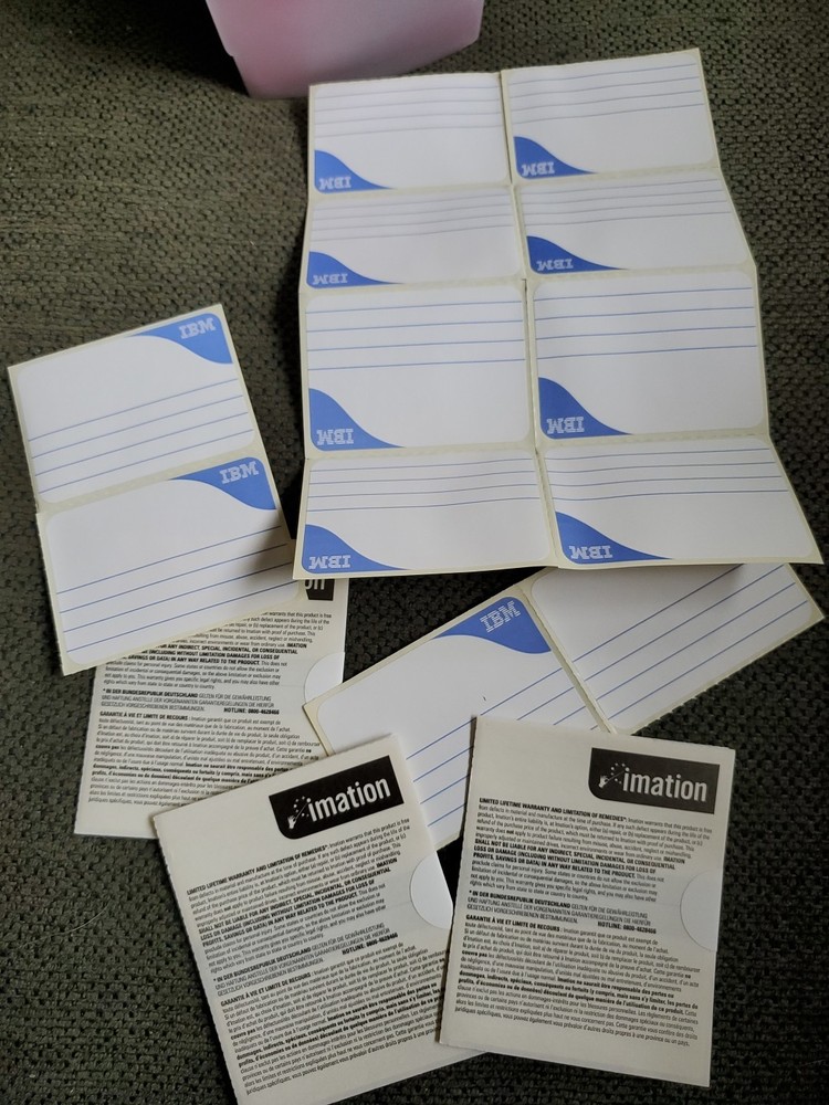 Imation Neon Diskettes 32 Pack IBM 2HD Floppy Disks w/Case