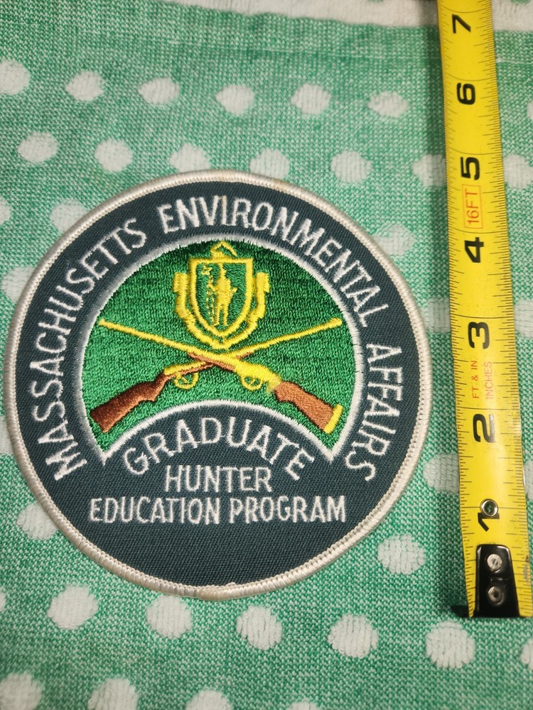 Massachusetts Environmental Affairs Hunter Education Program Graduate Patch 5"