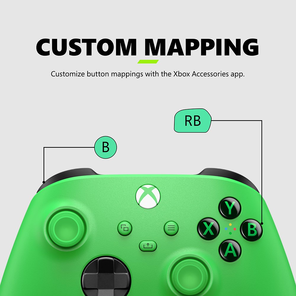 Microsoft Xbox Wireless Velocity Green Gaming Controller