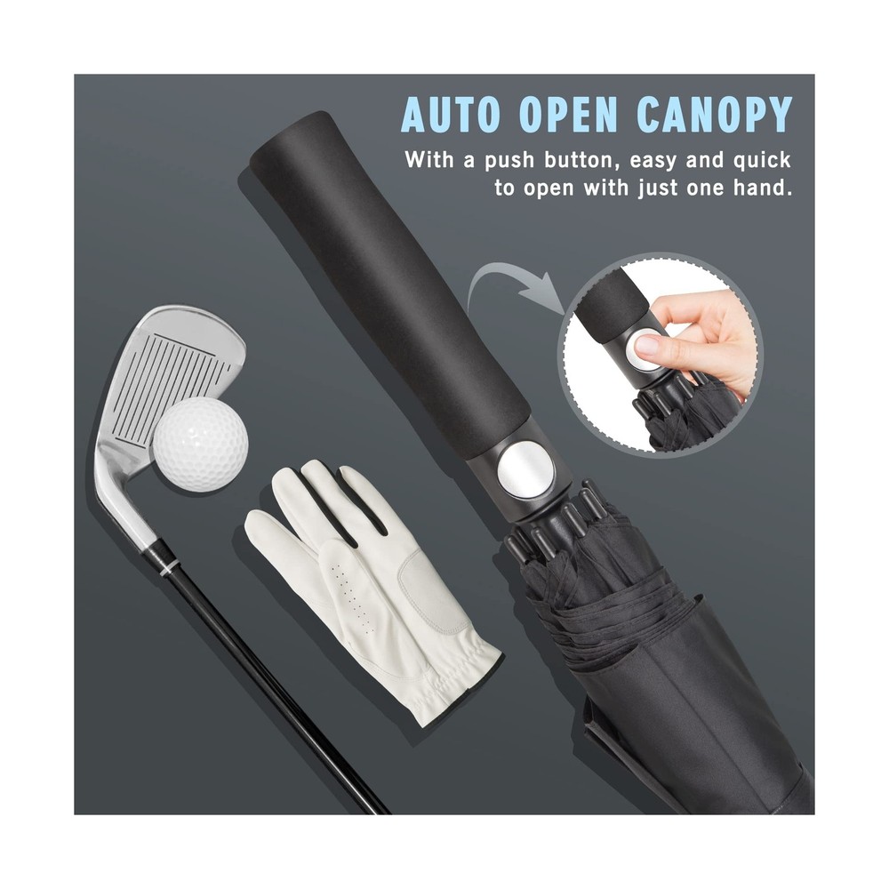 ZOMAKE Golf Umbrella 54/62/68 Inch, Large Windproof Umbrellas Automatic Open ...