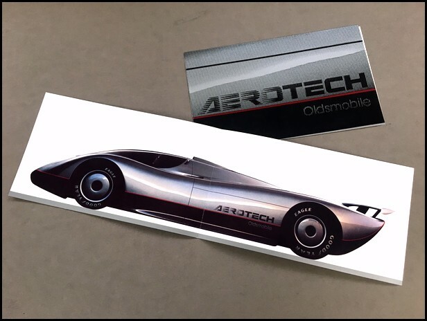1987 1988 Oldsmobile Aerotech Prototype Race Car Sales Brochure Folder