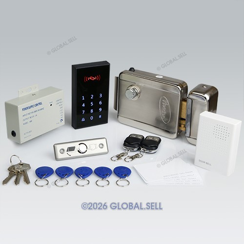 DIY RFID Access Control System Kit+ Electronic Lock+ 2Remote Controls+ Doorbell