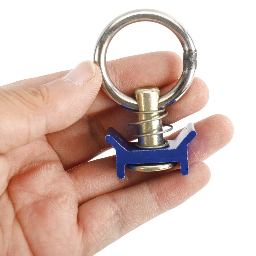 20PACK L-Track Single Stud Fitting with Round Ring Tie Down 4,000lb Capacity