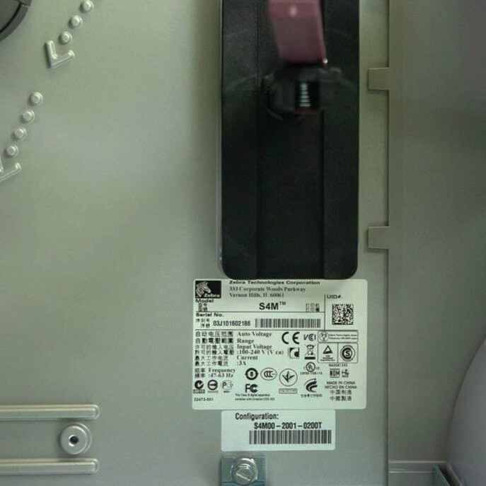 ZEBRA S4M Thermal Transfer Barcode Label Printer Ethernet USB 1YR WARRANTY