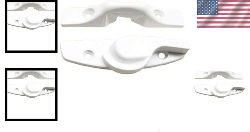 Modern White Sash Lock & Keeper - Anti-Corrosion, Easy Installation