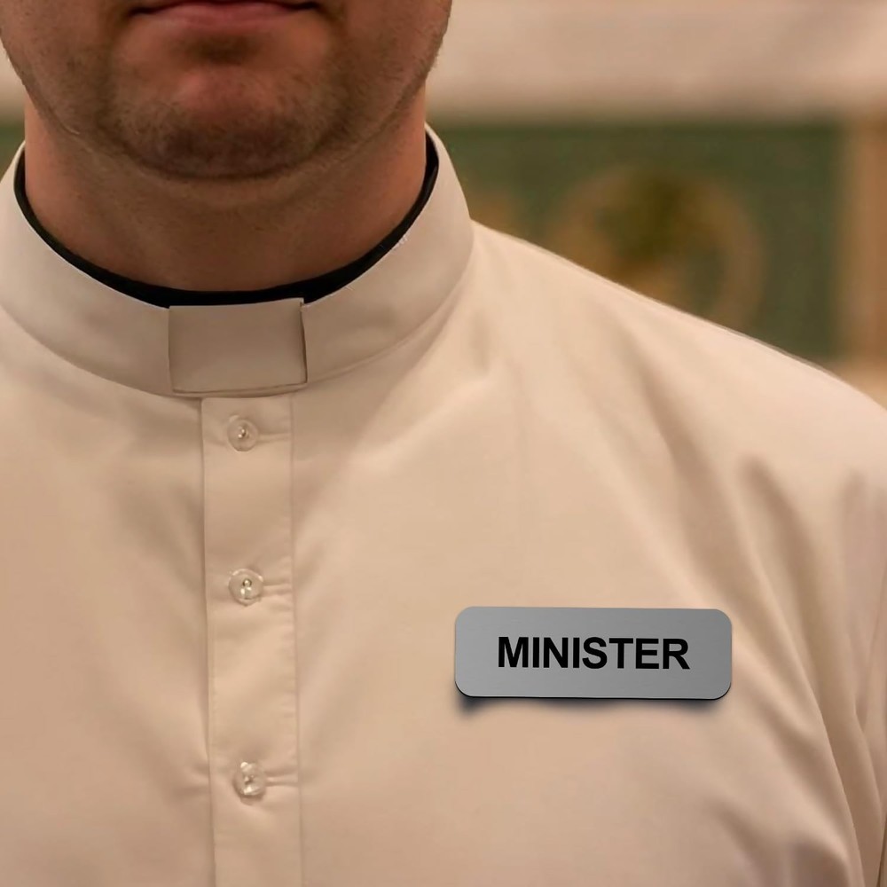 Minister 1 x 3" Name Tag