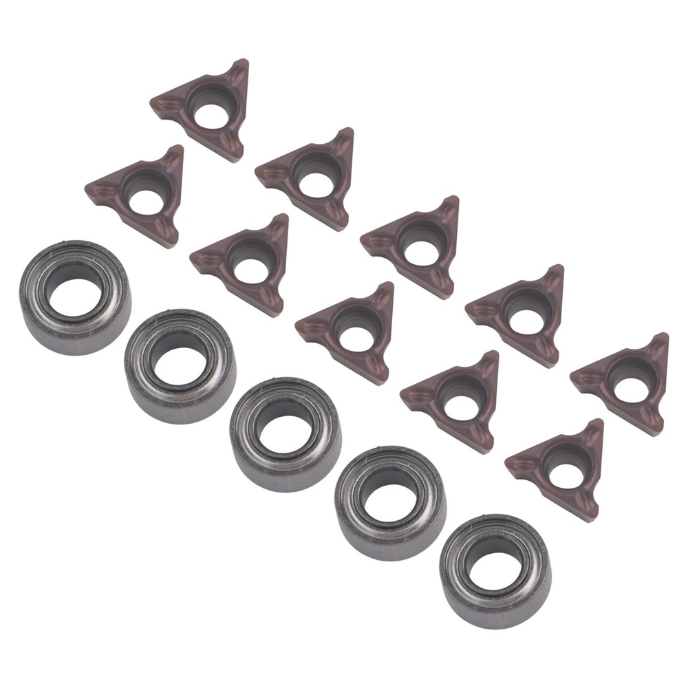 15PCS R Angle Inserts with Bearings for Mini Pneumatic Chamfering Machine