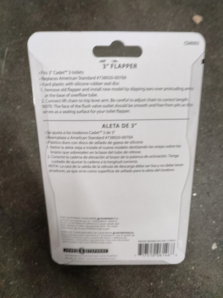 Jones Stephens C04003 3" Plastic Flapper