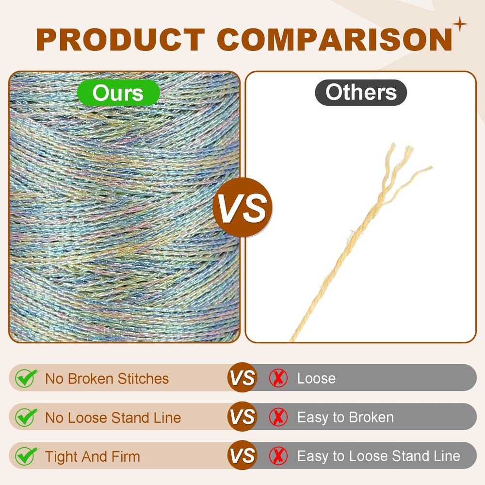 Metallic Thread 100 Yards Embroidery Thread for Sewing Machine Neon