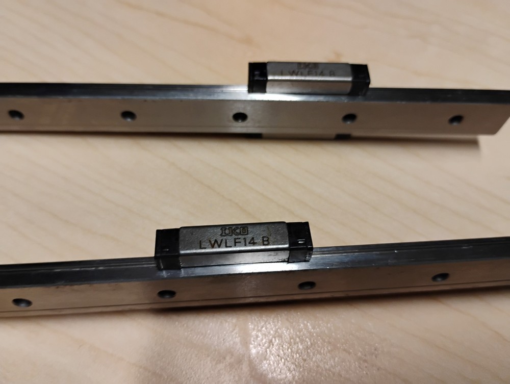 SET (2) IKO LWF14 Linear Rails (210 mm)