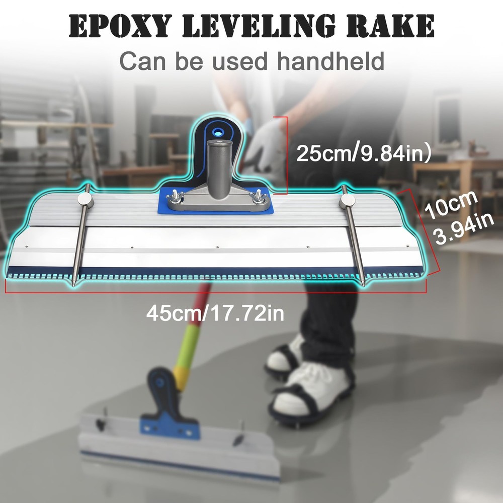 Self-Leveling Cement Tool Kit, Spike Roller, Paint Roller, Epoxy Shoes Spikes...