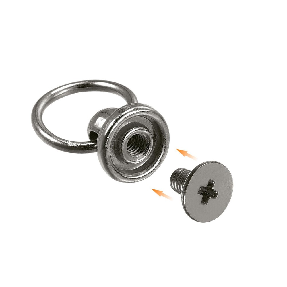 0.5" Toroidal Joint Button Pin Rivets Screw Bow Grey 20 Pcs