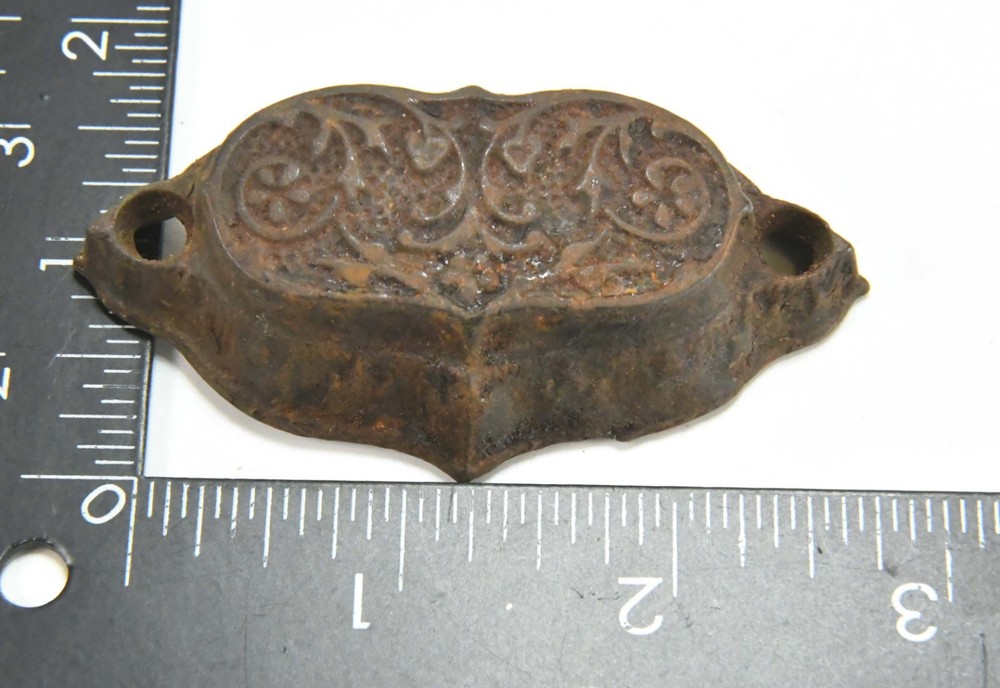 2 MATCHING VINTAGE EASTLAKE STYLE CUP DRAWER PULL