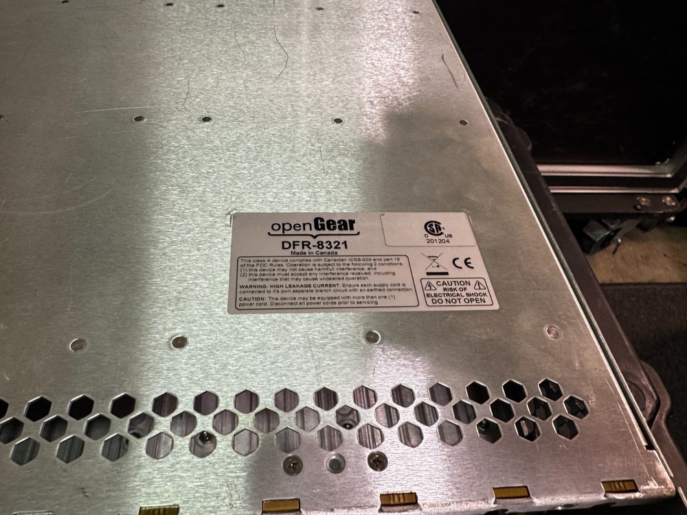 Ross DFR-8321 OpenGear 2RU Rack Module Frame Empty, No Cards, for BMD, Decimator