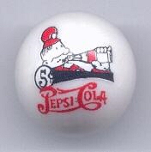 Pepsi Pete 1" Glass Logo Marble