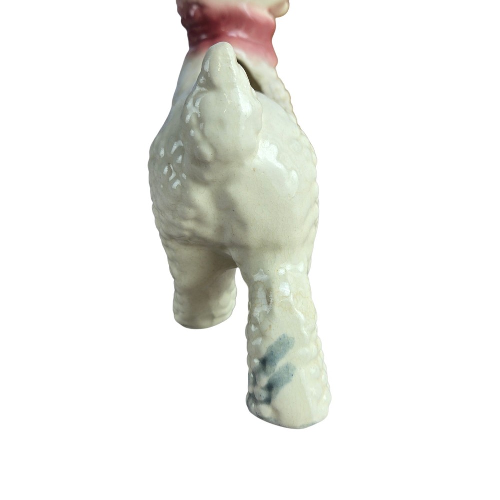 Vintage Ceramic Lamb Floral Planter 1961
