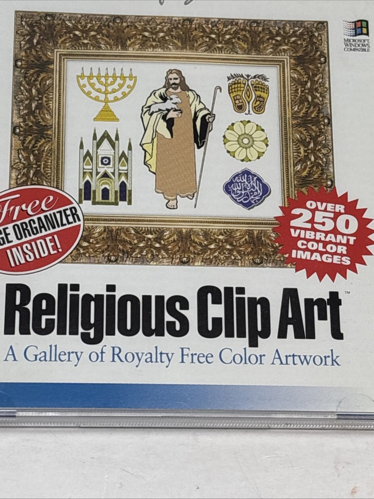 SOFTKEY Religious clip art Platinum CD-ROM 1994 Microsoft compatible