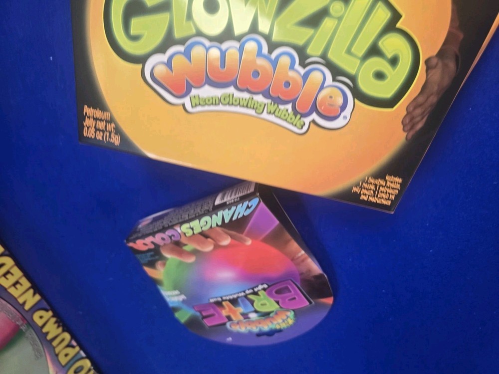 SUPER AND Tiny Wubble..COMBO/LOT...Glowzilla Orange Large And Tiny Wubble Brite