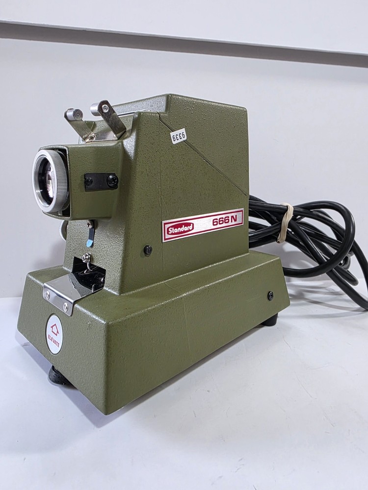Vintage Standard Projector Equipment Model 666-N Slide Projector Powers On
