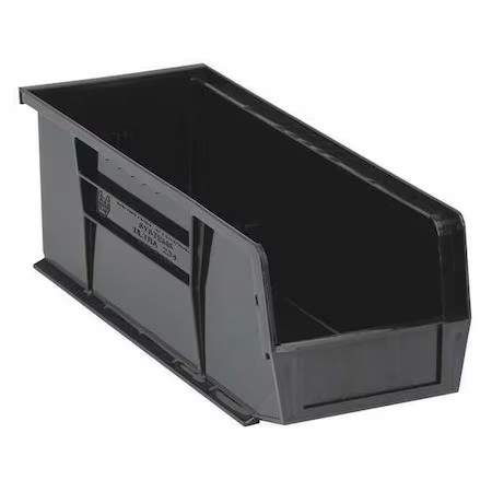Quantum Storage Systems Qus234bk Hang & Stack Storage Bin, Polypropylene,