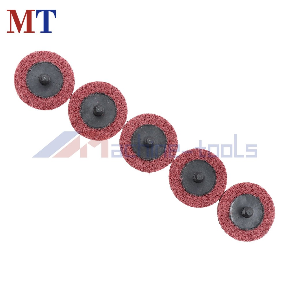 2 Inch Medium Nylon Surface Conditioning Quick Change Sanding Discs - 25 Pack