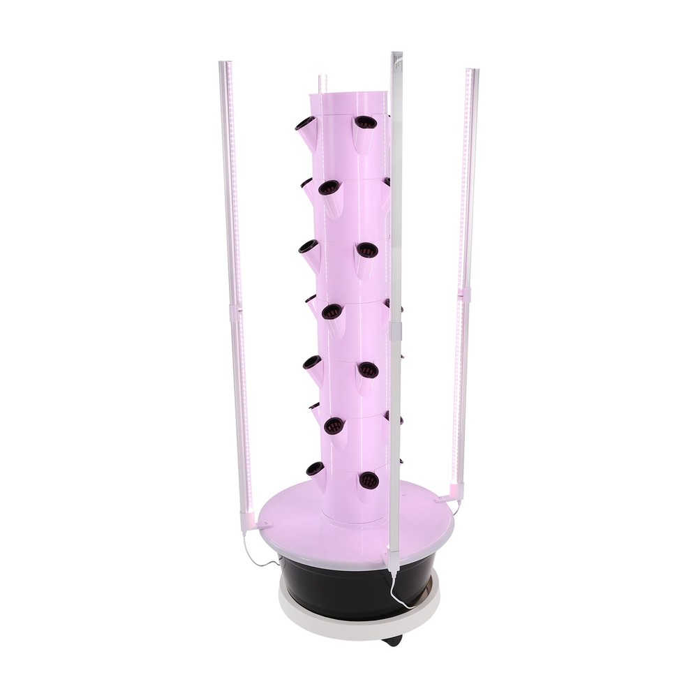 Vertical 28-Pots Hydroponics Tower Set Hydroponic Growing System Home Gardening
