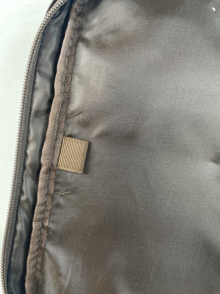 Bible Cover Case Bag Carrying Handle Brown Herringbone Interior Pockets MSC