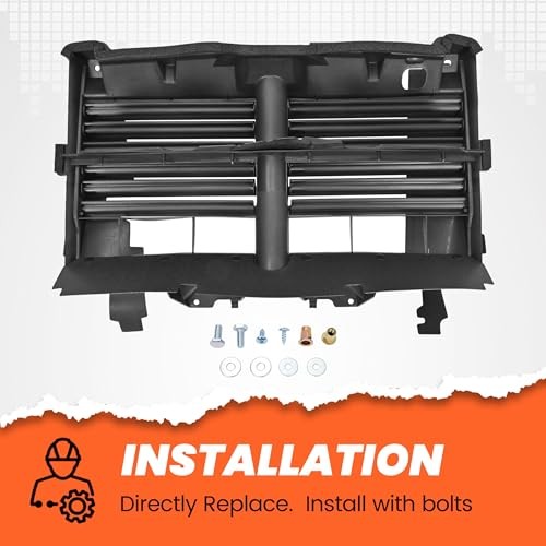 Active Grille Shutter Assembly w/o Actuator Compatible with 2013-2018 Ram