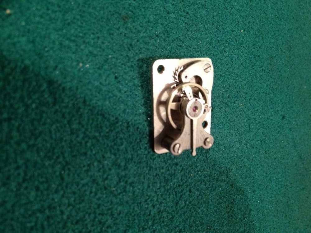 Smiths Clock Platform Escapement for car clock (8 LEAF Broken staff/Axle) EA31