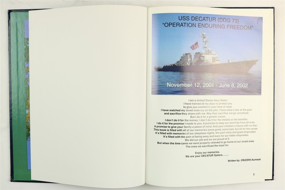 USS Decatur (DDG-73) 2001 2002 Westpac Deployment Cruise Book