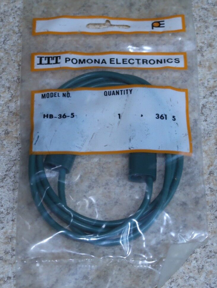 ITT Pomona Electronics HB-36-5 Horizontal Stacking Banana Plug Patch Cord