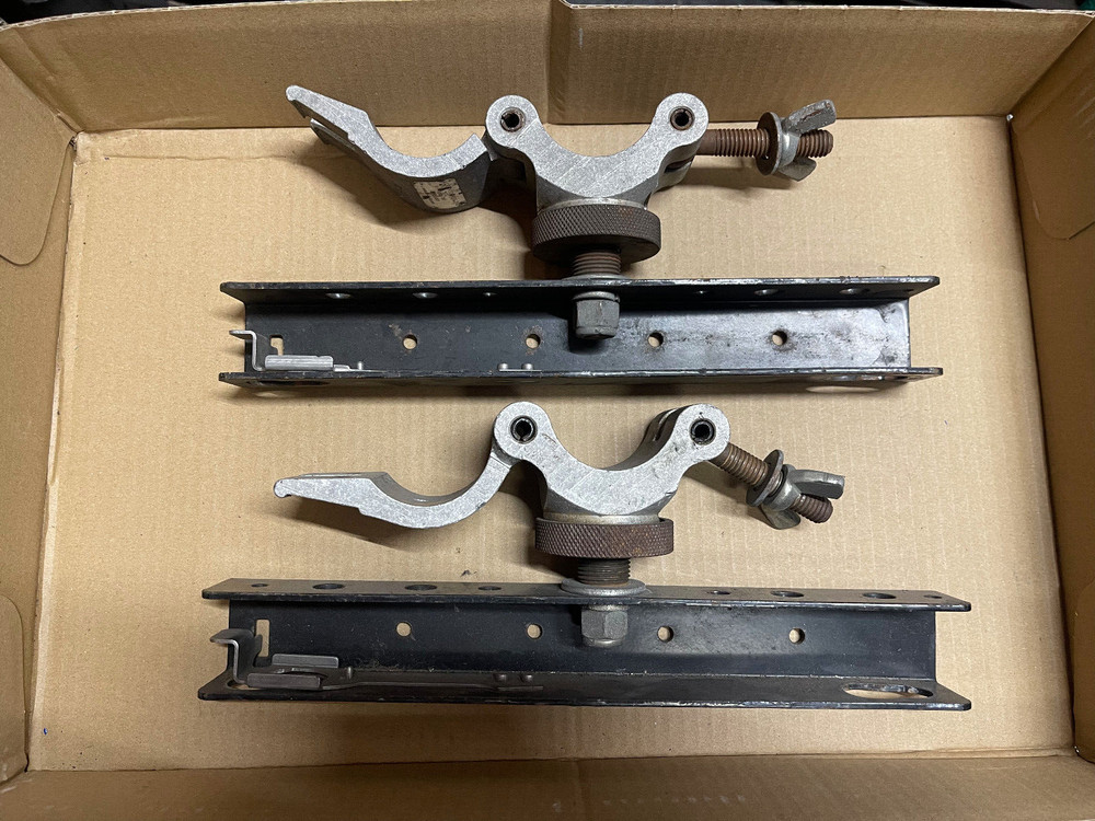 Set of 2- USED Vari*Lite - FAB ASSY, BRACKET TRUSS HOOK with clamp
