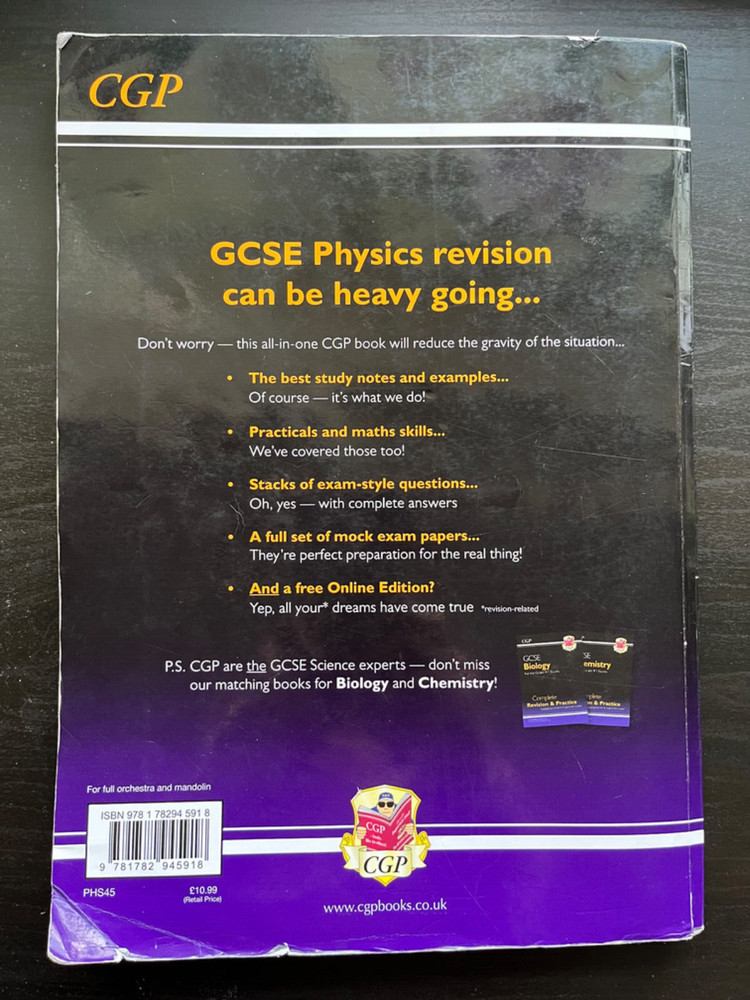 CGP GCSE physics for grade 9-1 revision and practice