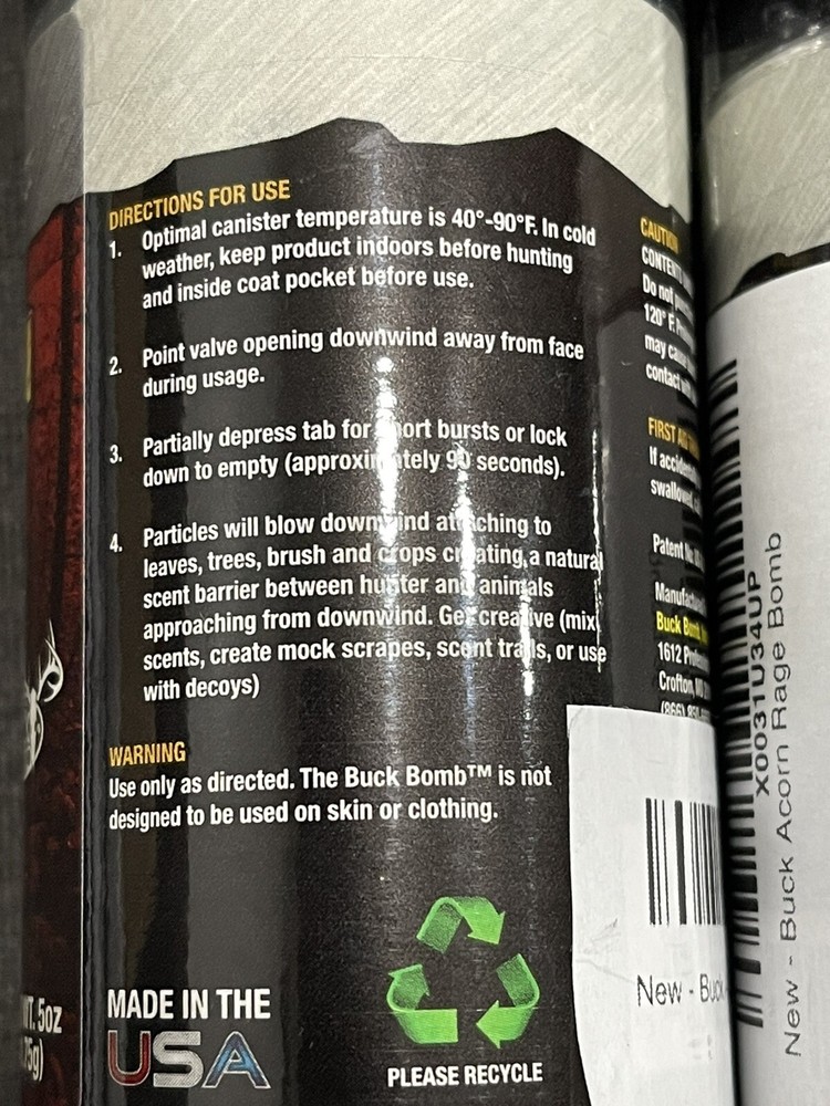 Buck Bomb Acorn Rage 5oz. Hunting Scent